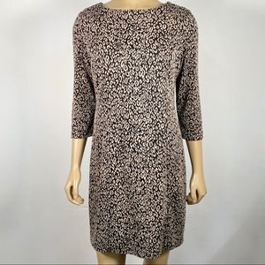 So Slimming by Chico’s Women’s Size 0 (Small) Leopard Print Knit Dress Sheath